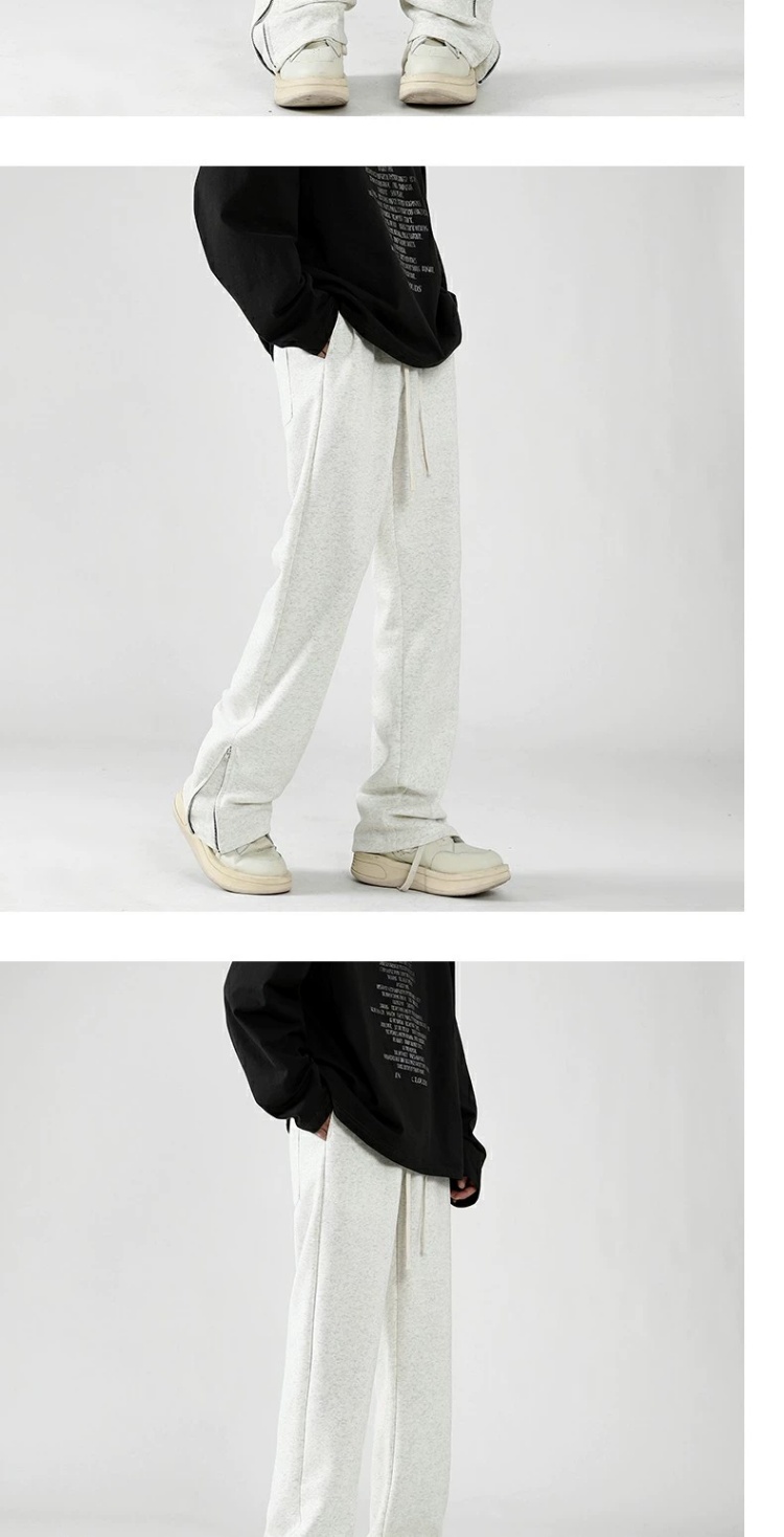 スウェットパンツ ストレートシルエット ワイドパンツ