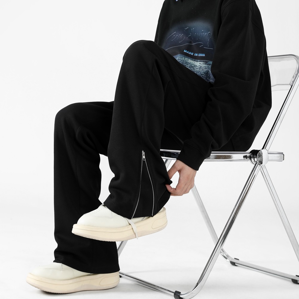 スウェットパンツ ストレートシルエット ワイドパンツ
