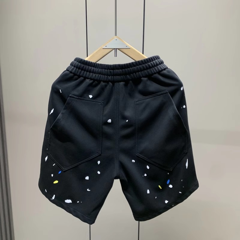 【メンズ】スウェットパンツ 飛沫模様ゆったりショートパンツ