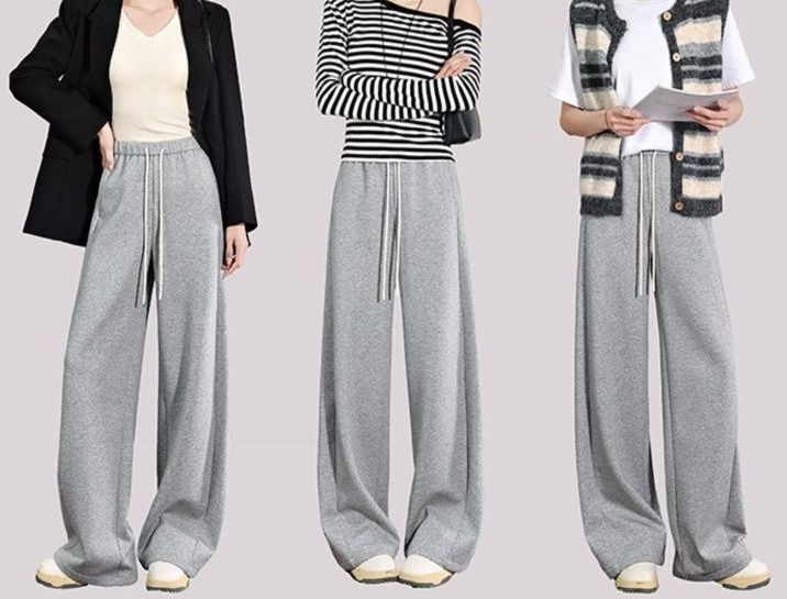 【レディース】スウェットパンツ スウェットパンツ リラックスワイドパンツ ゆったりシルエット