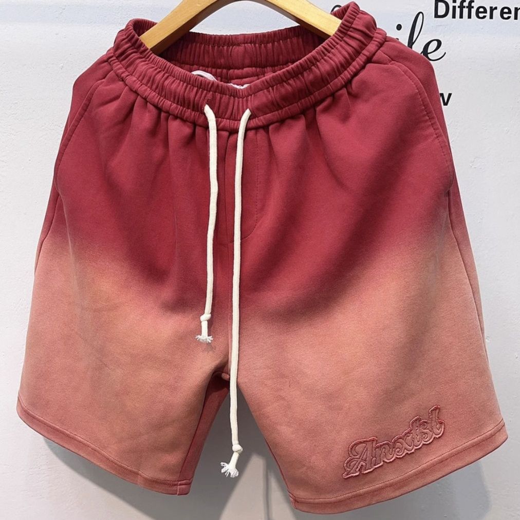 【メンズ】スウェットパンツ グラデーション加工ヘビーウェイトハーフパンツ