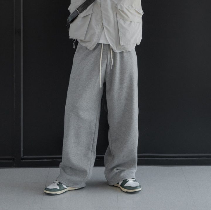スウェットパンツ ゆったりリラックスワイドパンツ