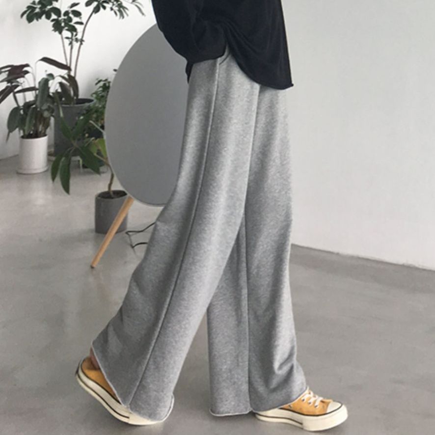 【レディース】スウェットパンツ リラックスワイドフレアスウェット
