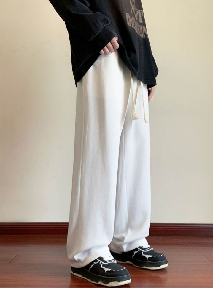 ゆったりシルエット ストレートスウェットパンツ