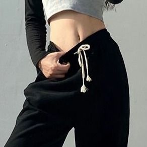 【レディース】スウェットパンツ リラックスストレートスウェットパンツ