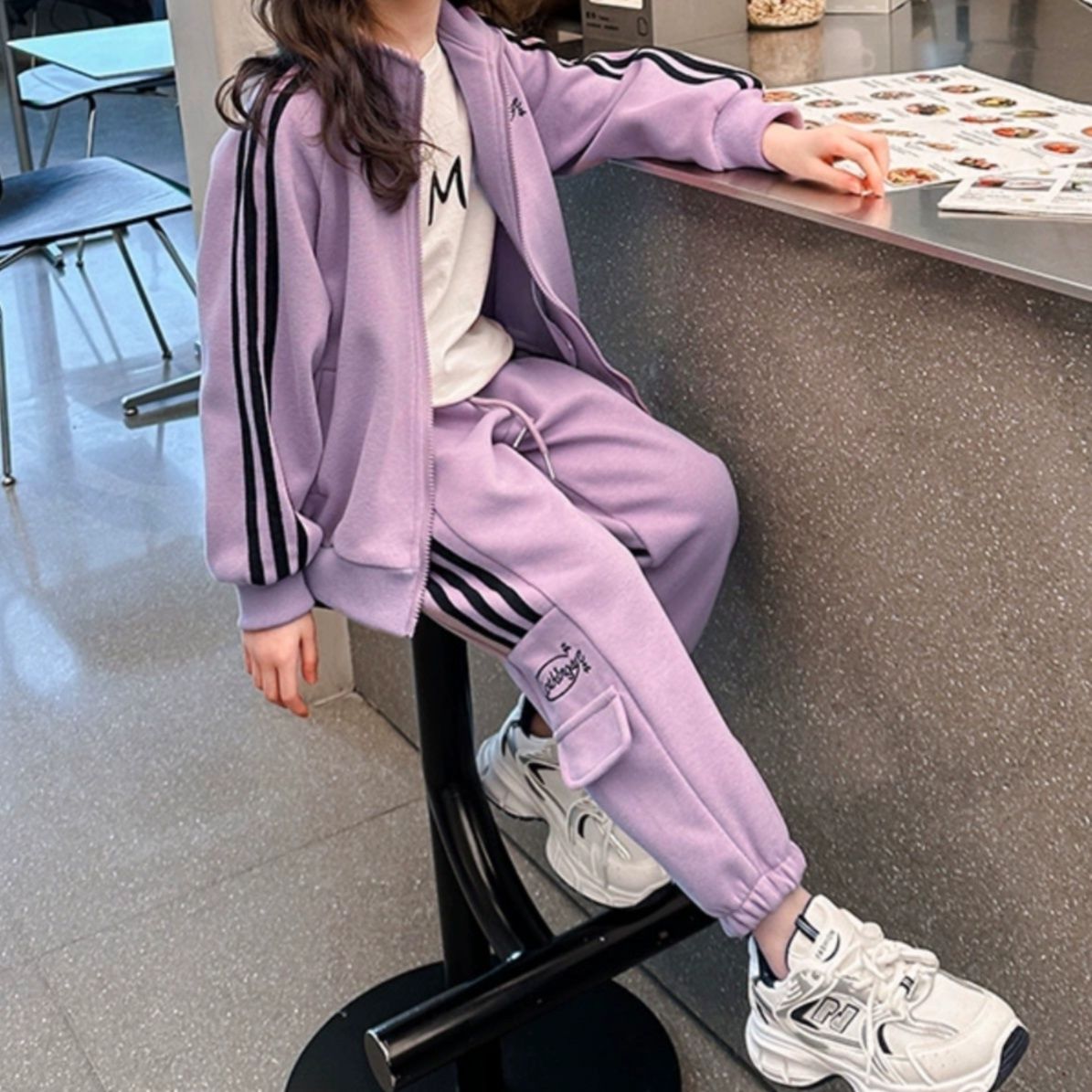 【キッズ上下セット】スウェットパンツ お出かけ細身スウェットパンツ