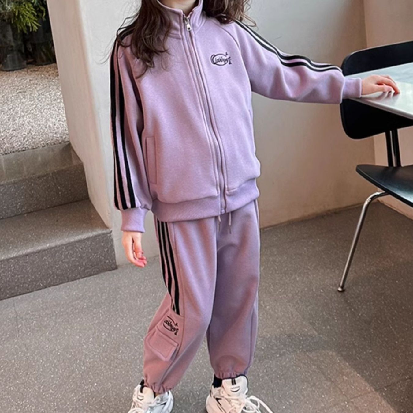 【キッズ上下セット】スウェットパンツ お出かけ細身スウェットパンツ