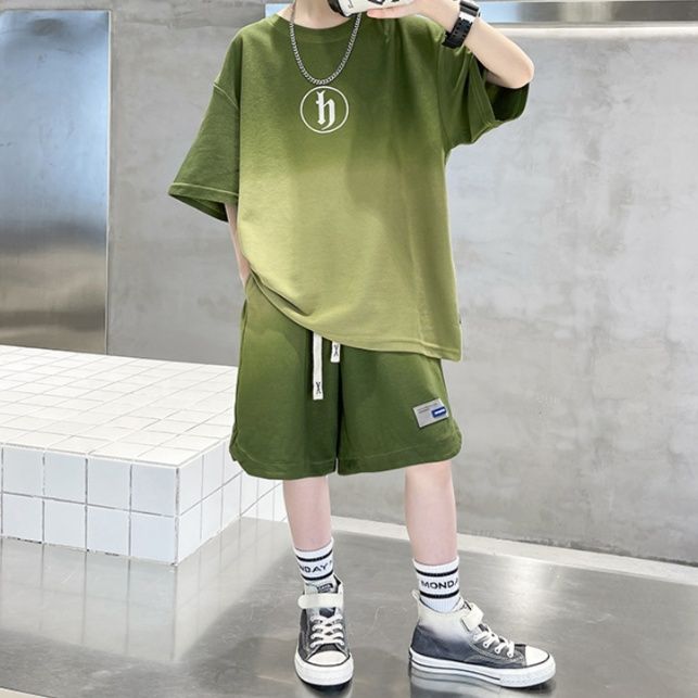 【キッズ上下セット】スウェットパンツ グラデーションカラースウェットセット