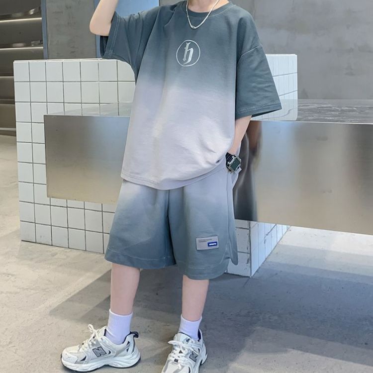 【キッズ上下セット】スウェットパンツ グラデーションカラースウェットセット