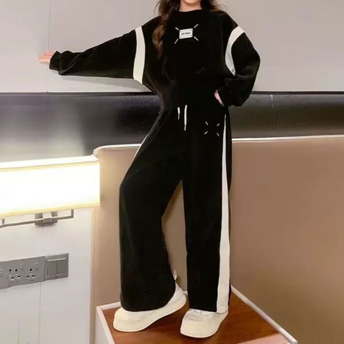 【キッズ上下セット】スウェットパンツ キッズサイドライン上下セットアップ