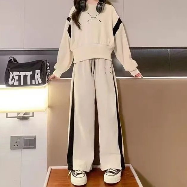 【キッズ上下セット】スウェットパンツ キッズサイドライン上下セットアップ