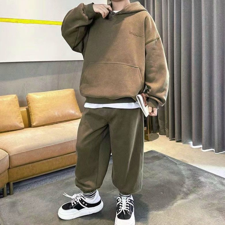 【キッズ上下セット】スウェットパンツ リラックスワイドスウェットパンツ