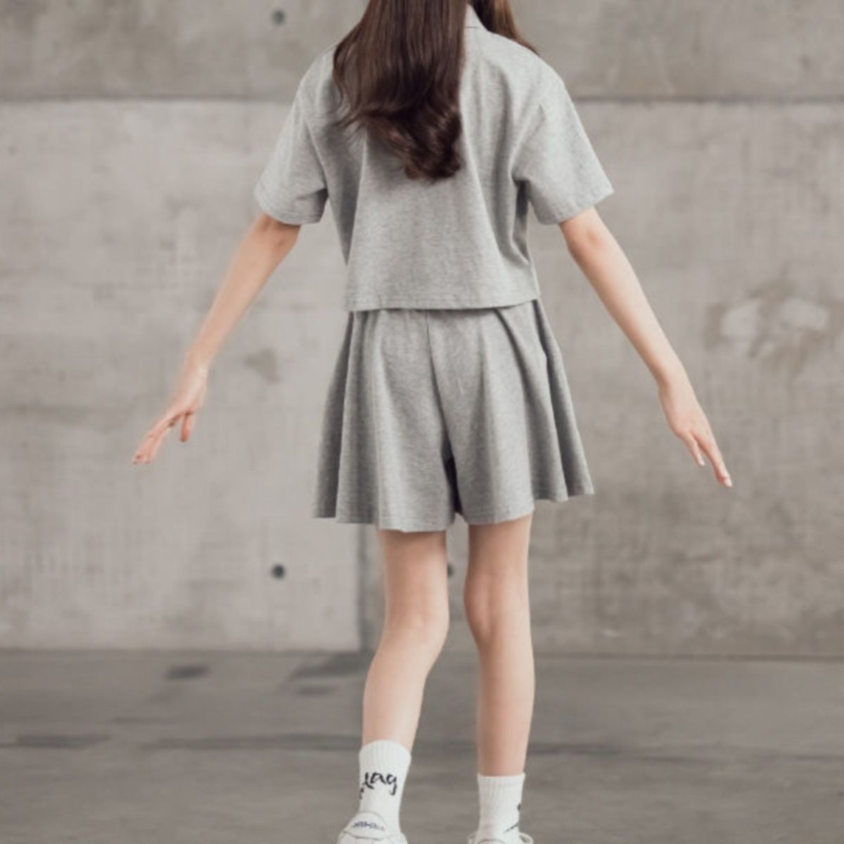 【キッズ上下セット】スウェットパンツ ジュニア向けポロシャツ半袖ショートパンツセット