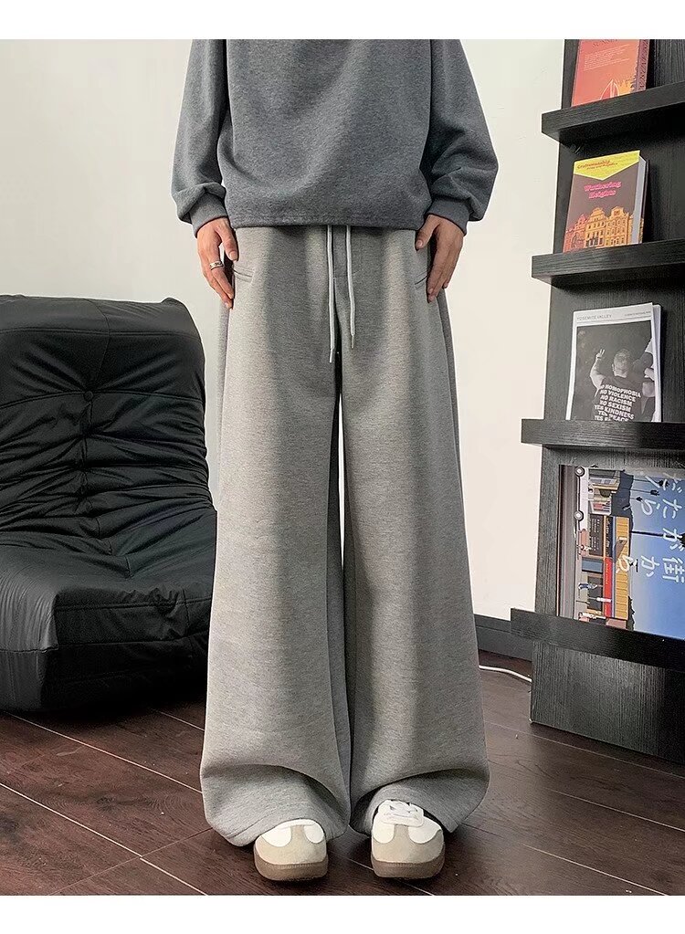 【メンズ】スウェットパンツ ゆったりくつろぎワイドスウェットパンツ