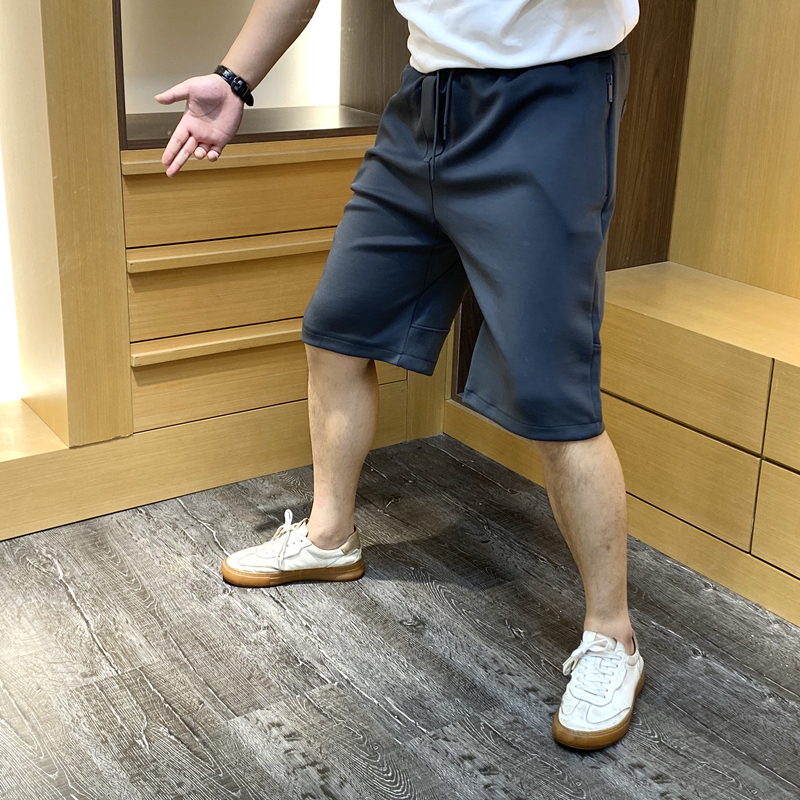 【メンズ】スウェットパンツ シンプル快適ハーフスウェットパンツ
