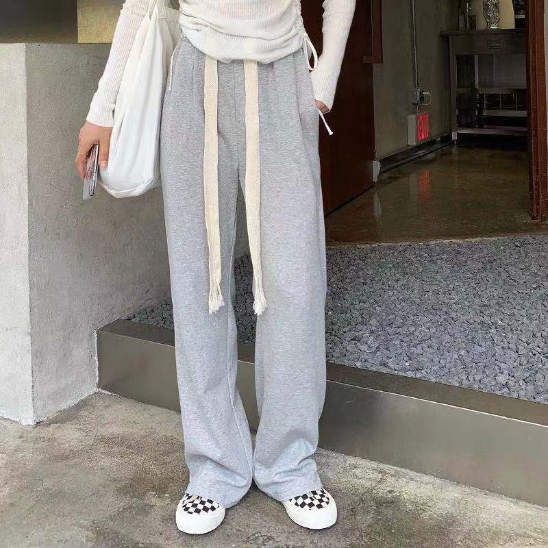 【レディース】スウェットパンツ スウェットパンツ ゆったり直線美シルエットパンツ