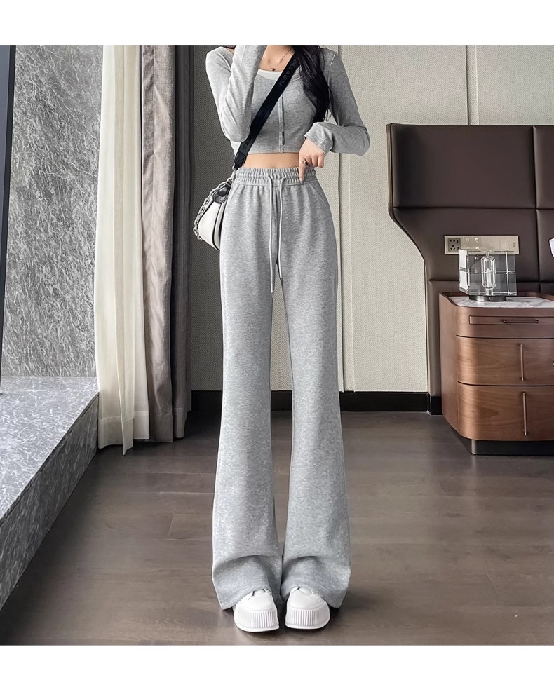 【レディース】スウェットパンツ リラックスフレアスウェットパンツ