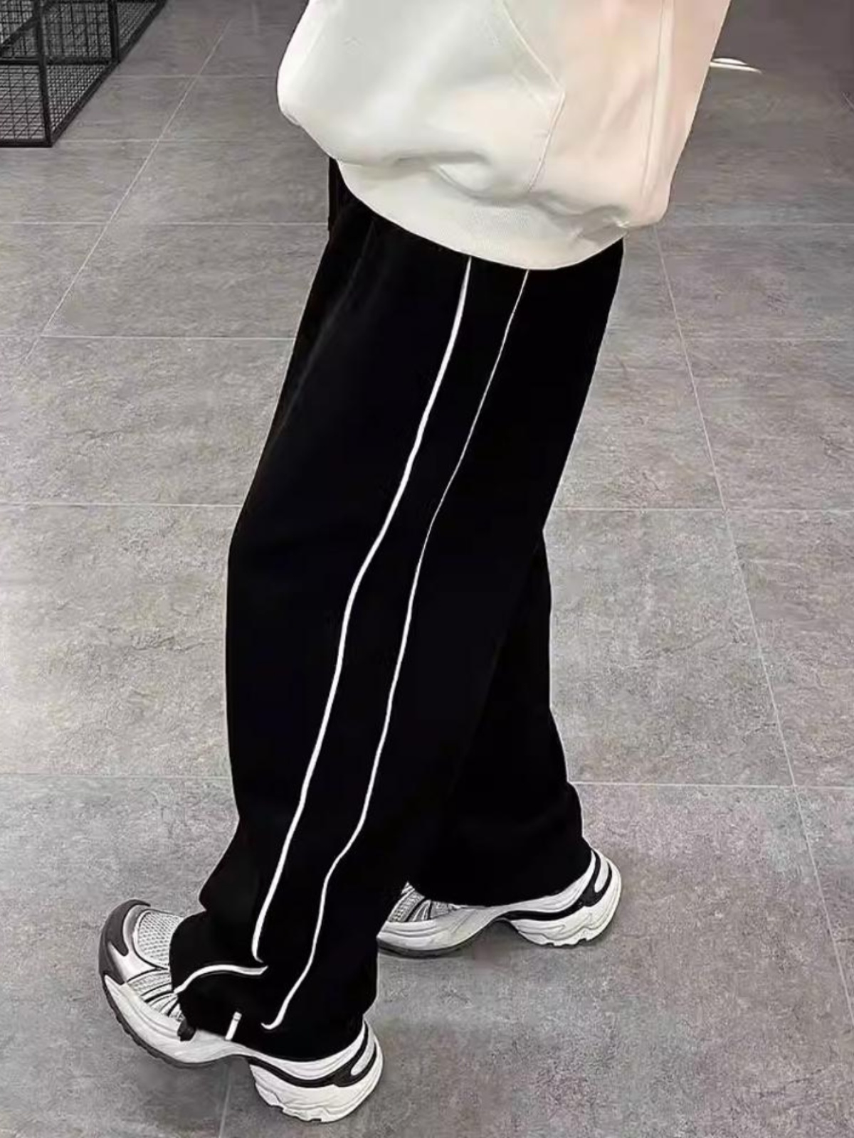 【メンズ】レトロサイドラインスウェットパンツ