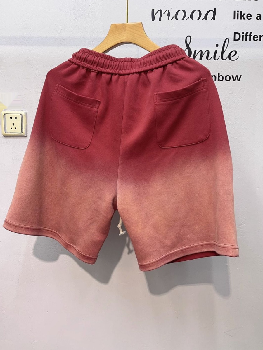 【メンズ】スウェットパンツ グラデーション加工ヘビーウェイトハーフパンツ