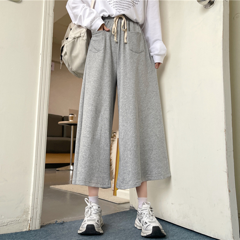 【レディース】スウェットパンツ ゆったりロングスウェットパンツ