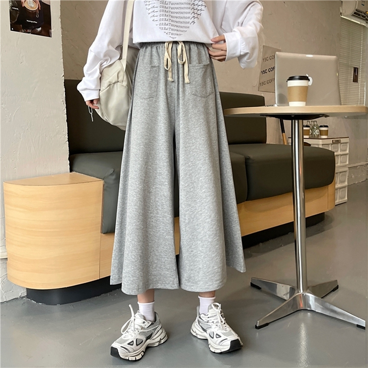 【レディース】スウェットパンツ ゆったりロングスウェットパンツ