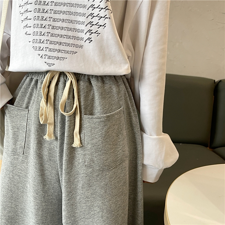 【レディース】スウェットパンツ ゆったりロングスウェットパンツ