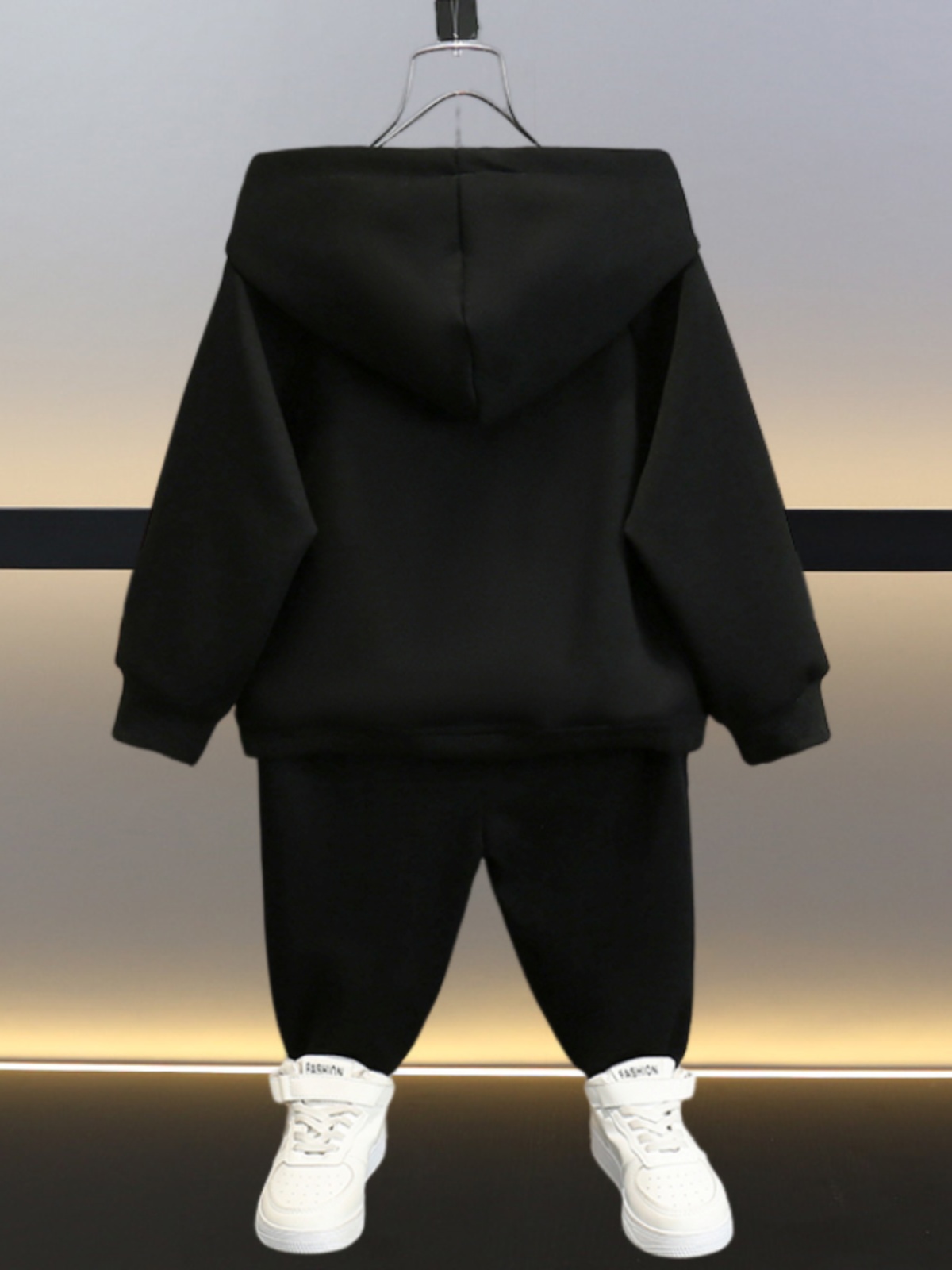 【キッズ上下セット】スウェットパンツ 子供用ウェーブデザインワイドパンツ