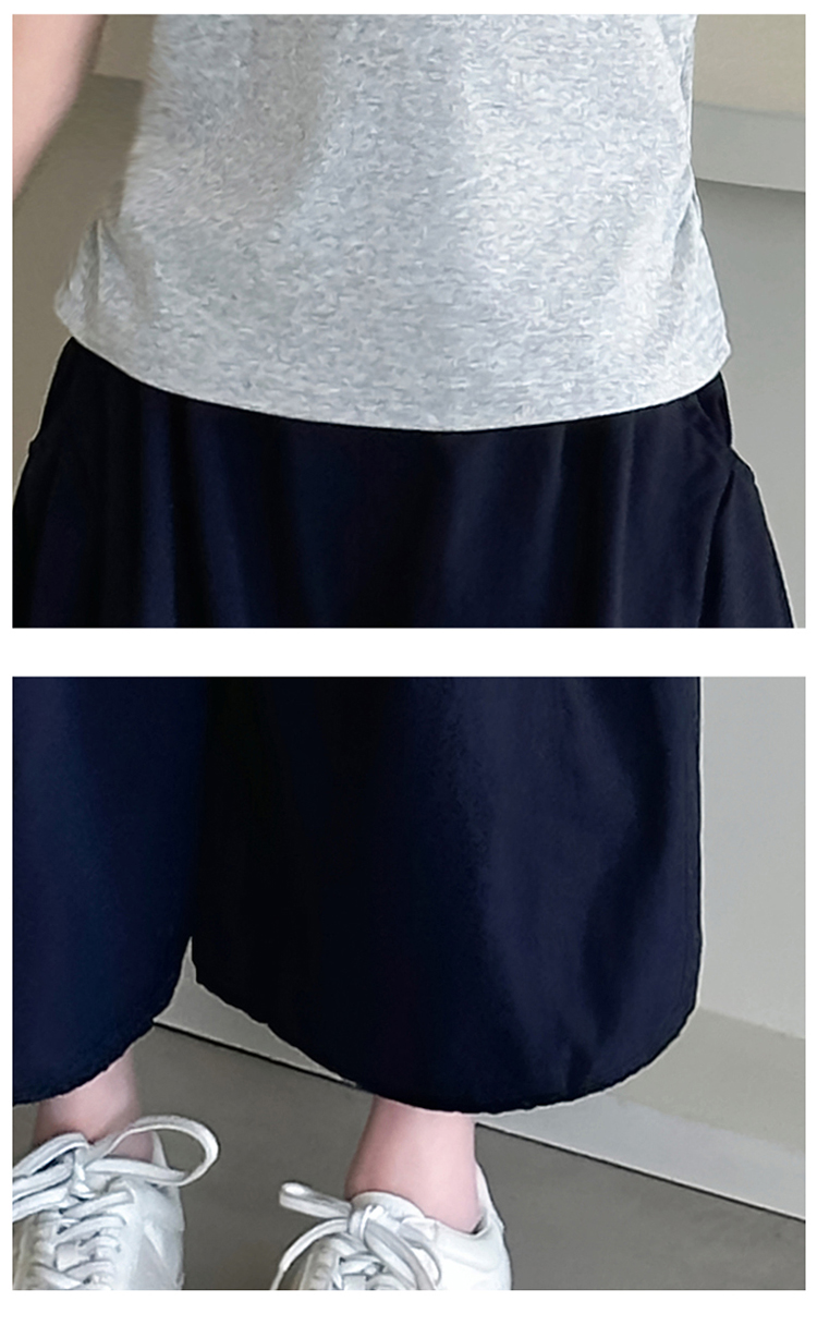 【キッズ上下セット】スウェットパンツ ロゴプリント半袖Tシャツワイドパンツセット
