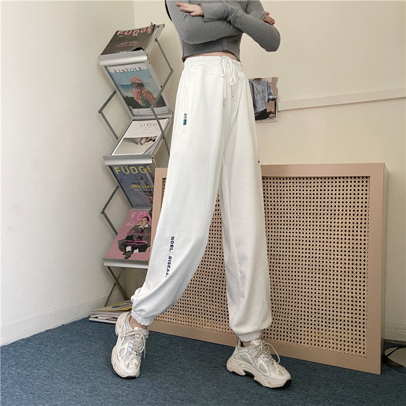 【レディース】スウェットパンツ スウェットパンツ ゆったりくつろぎ裾絞りパンツ