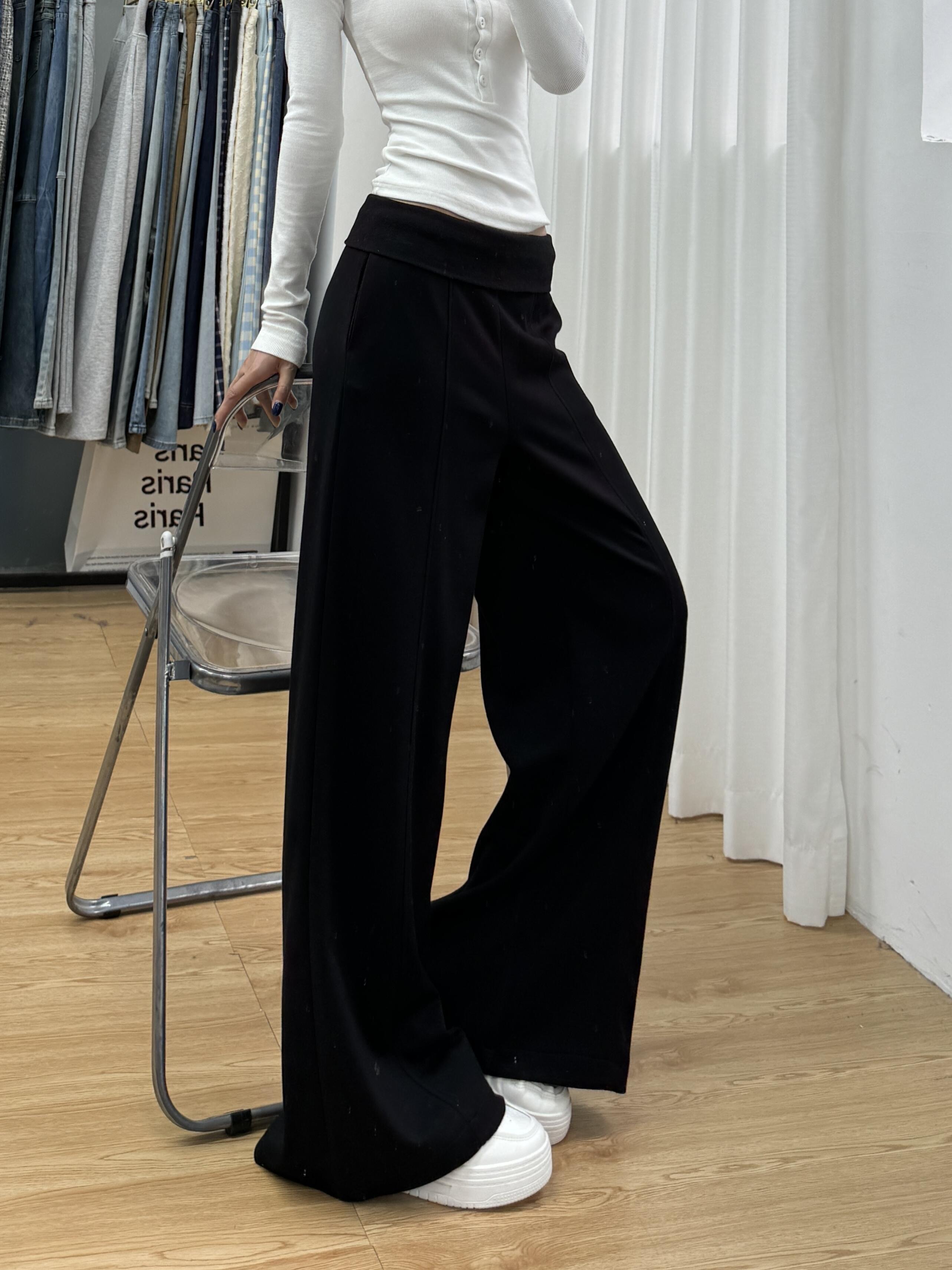 【レディース】スウェットパンツ ゆったりフレアスウェットパンツ