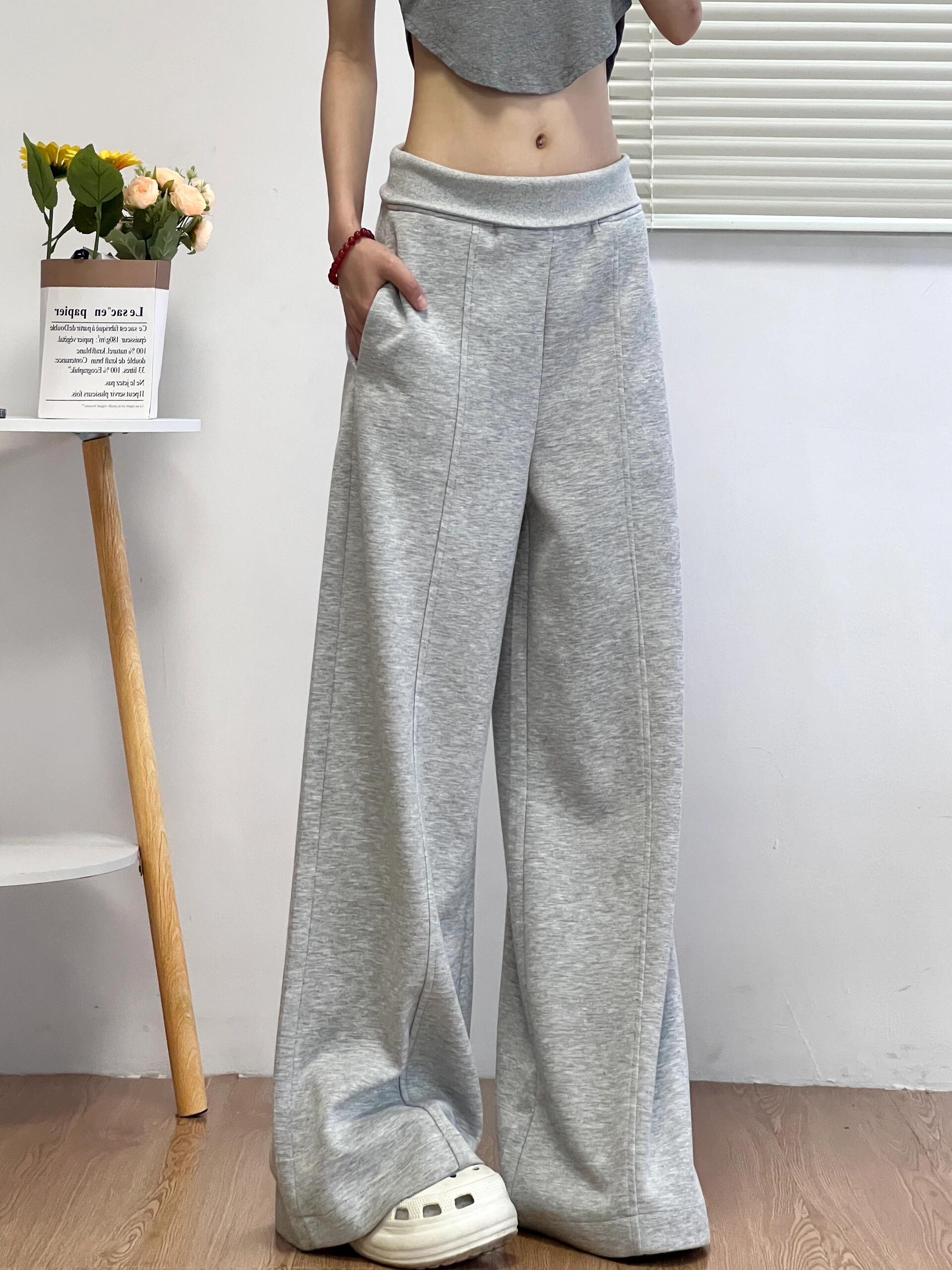 【レディース】スウェットパンツ ゆったりフレアスウェットパンツ