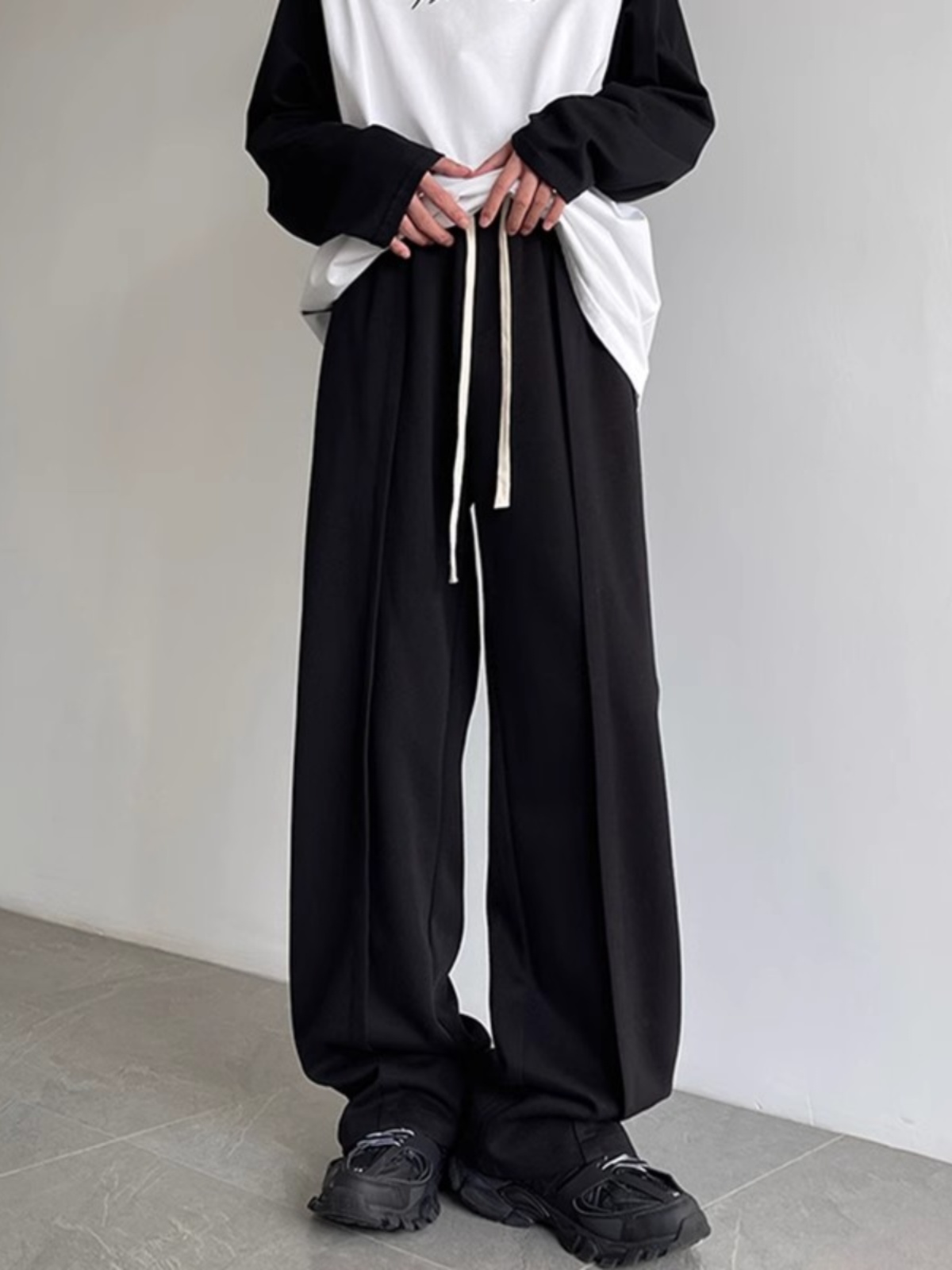 スウェットパンツ ゆったりドレープ スウェットパンツ