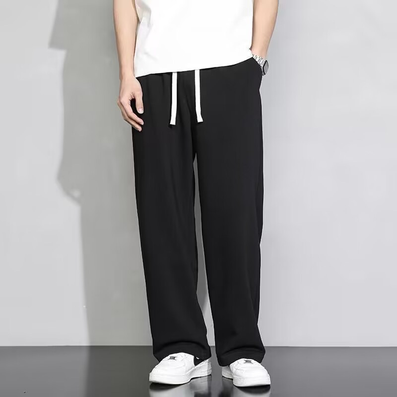 ゆったりストレートスウェットパンツ メンズ楽ちん長ズボン