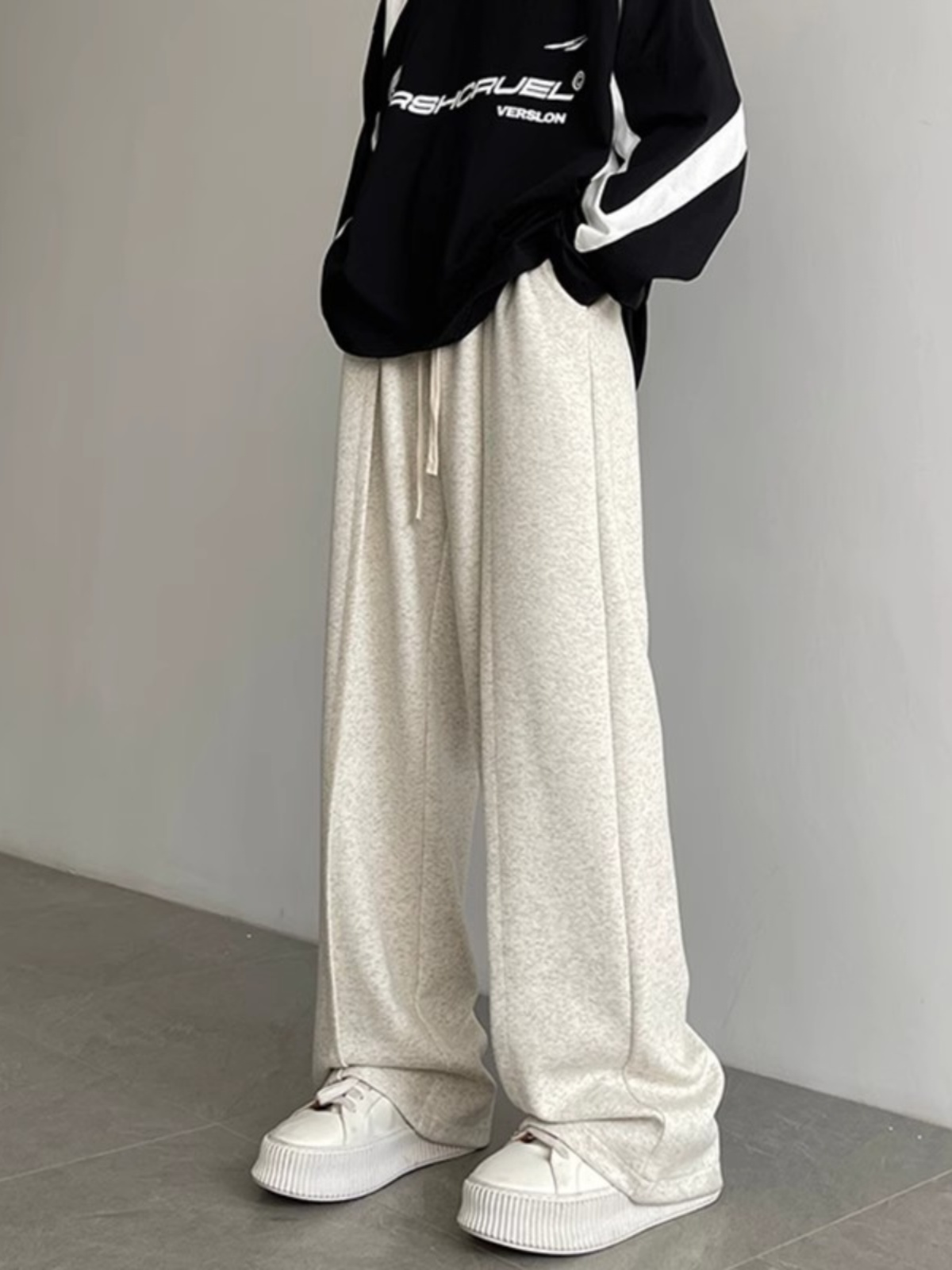 スウェットパンツ ゆったりドレープ スウェットパンツ