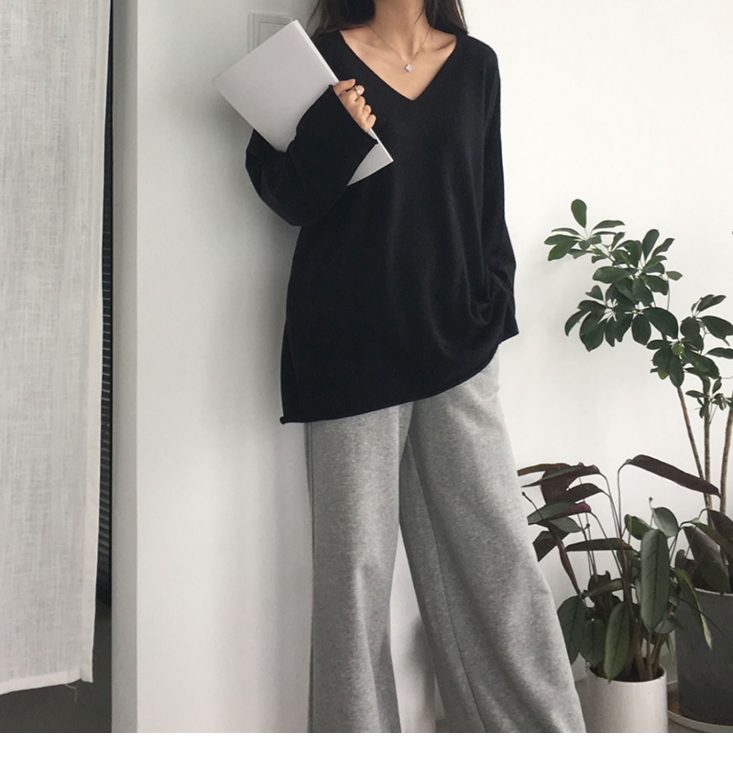 【レディース】スウェットパンツ リラックスワイドフレアスウェット