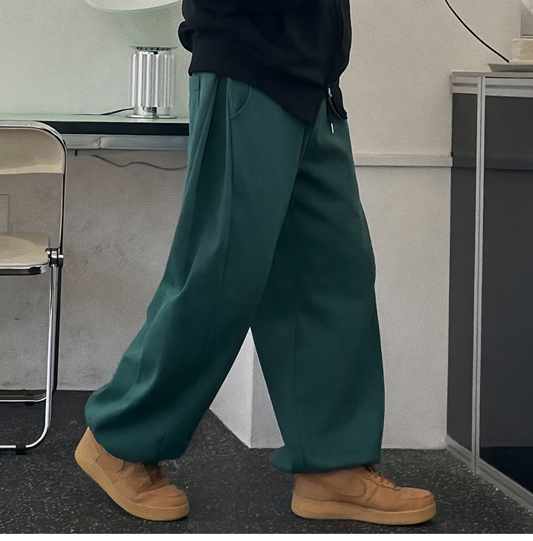 スウェットパンツ スウェットパンツ ふんわりリラックスワイドパンツ