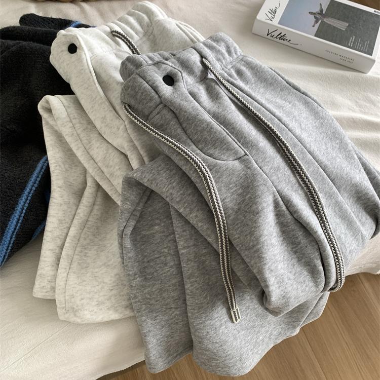 レディースハイウエスト裏起毛スウェットパンツ