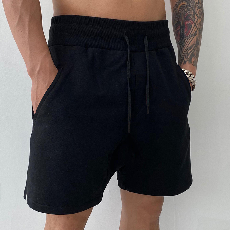 スウェットパンツ コットン素材スポーツショートパンツ