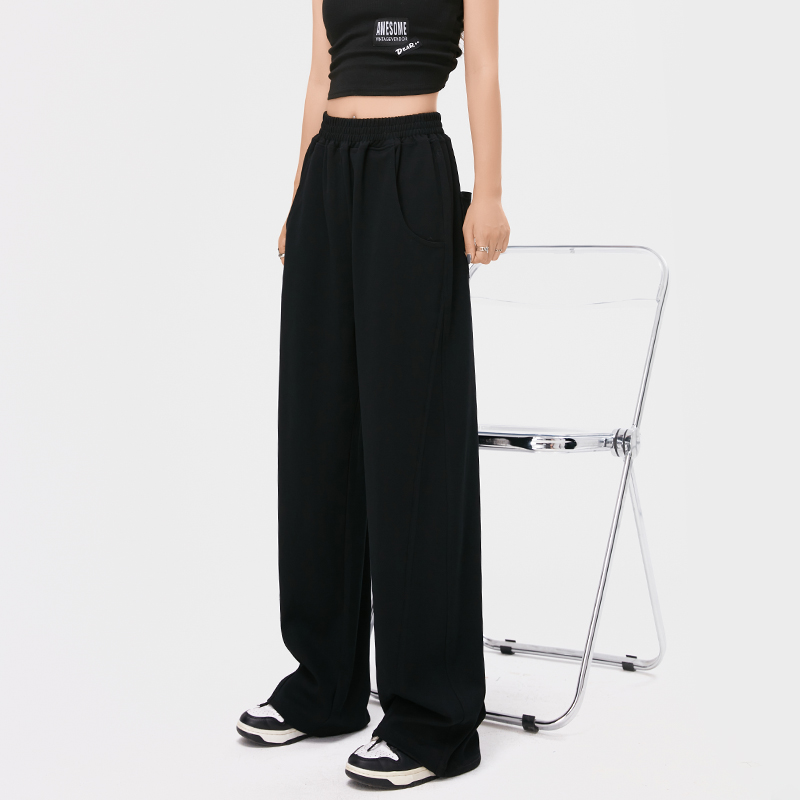 【レディース】スウェットパンツ ゆったりリラックスワイドスウェットパンツ