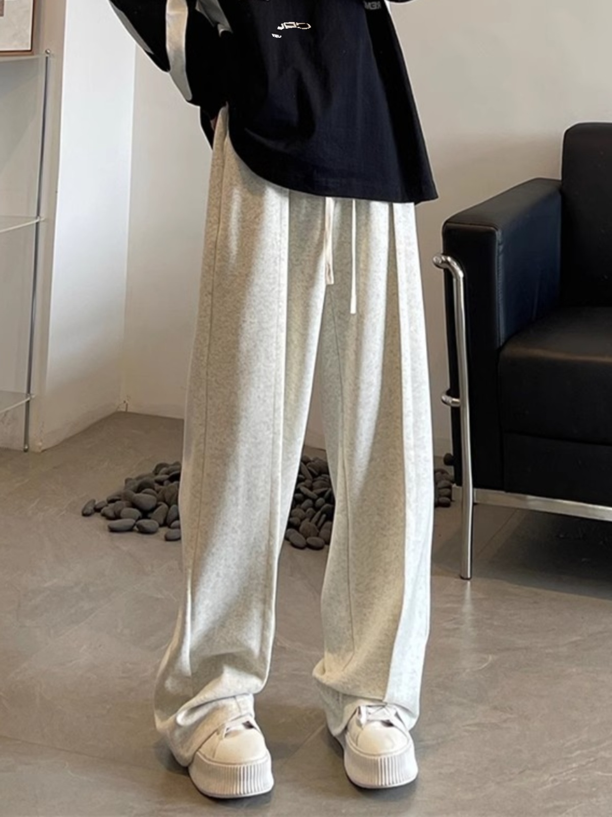 スウェットパンツ ゆったりドレープ スウェットパンツ