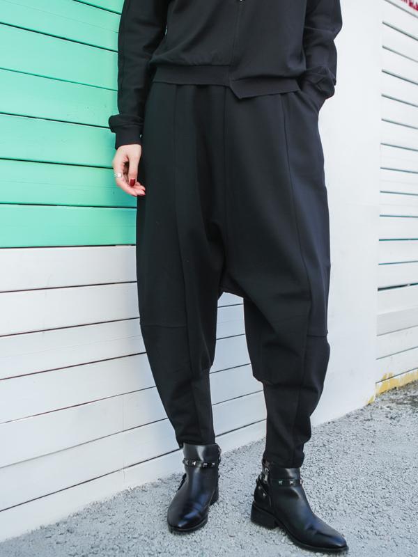 【レディース】スウェットパンツ スウェットパンツ 個性派ドロップクロッチパンツ
