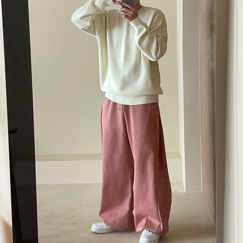 スウェットパンツ スウェットパンツ ふんわりリラックスワイドパンツ