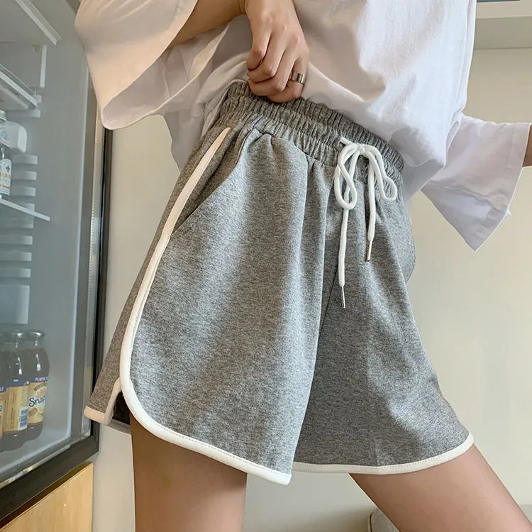 スウェットパンツ 配色パイピングスウェットショートパンツ