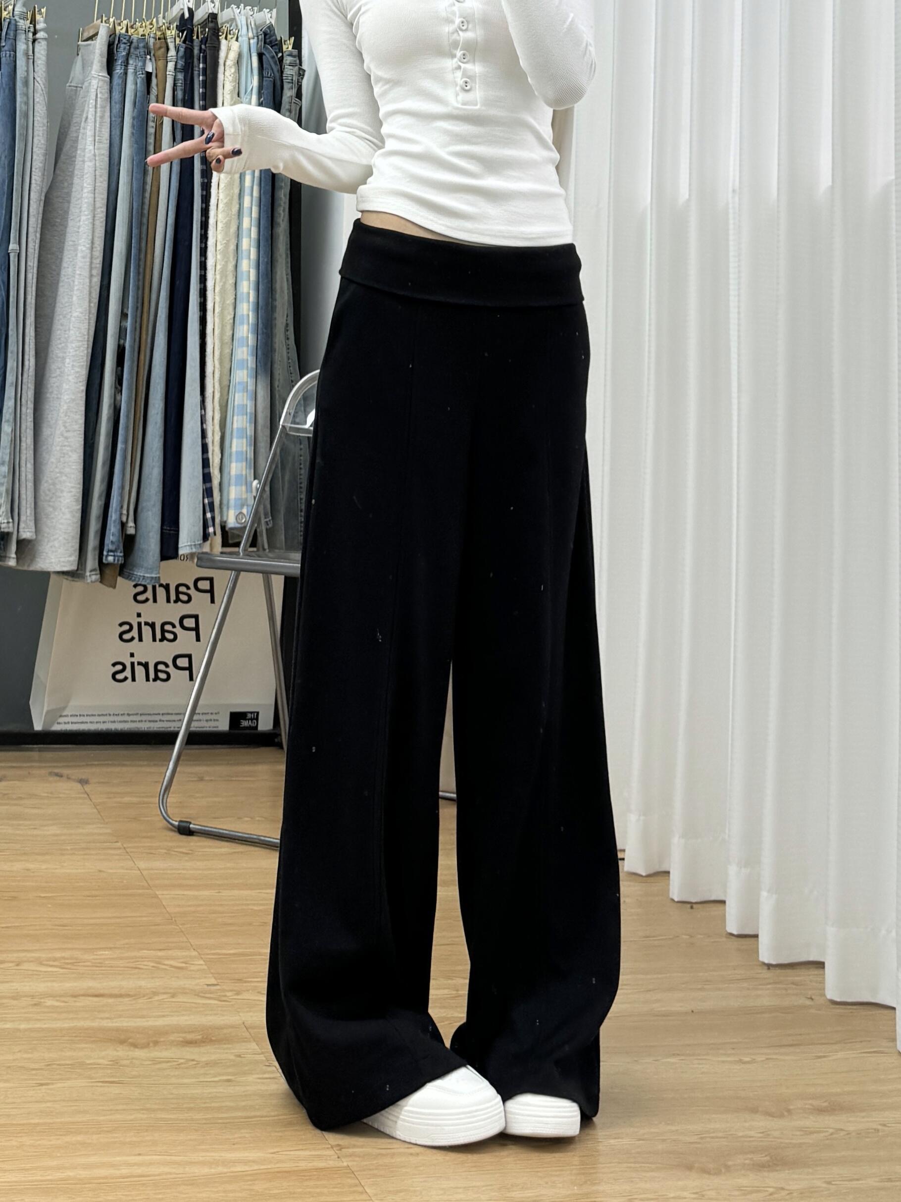 【レディース】スウェットパンツ ゆったりフレアスウェットパンツ