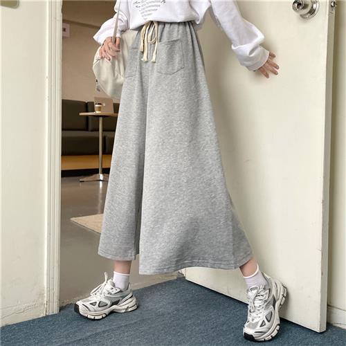 【レディース】スウェットパンツ ゆったりロングスウェットパンツ