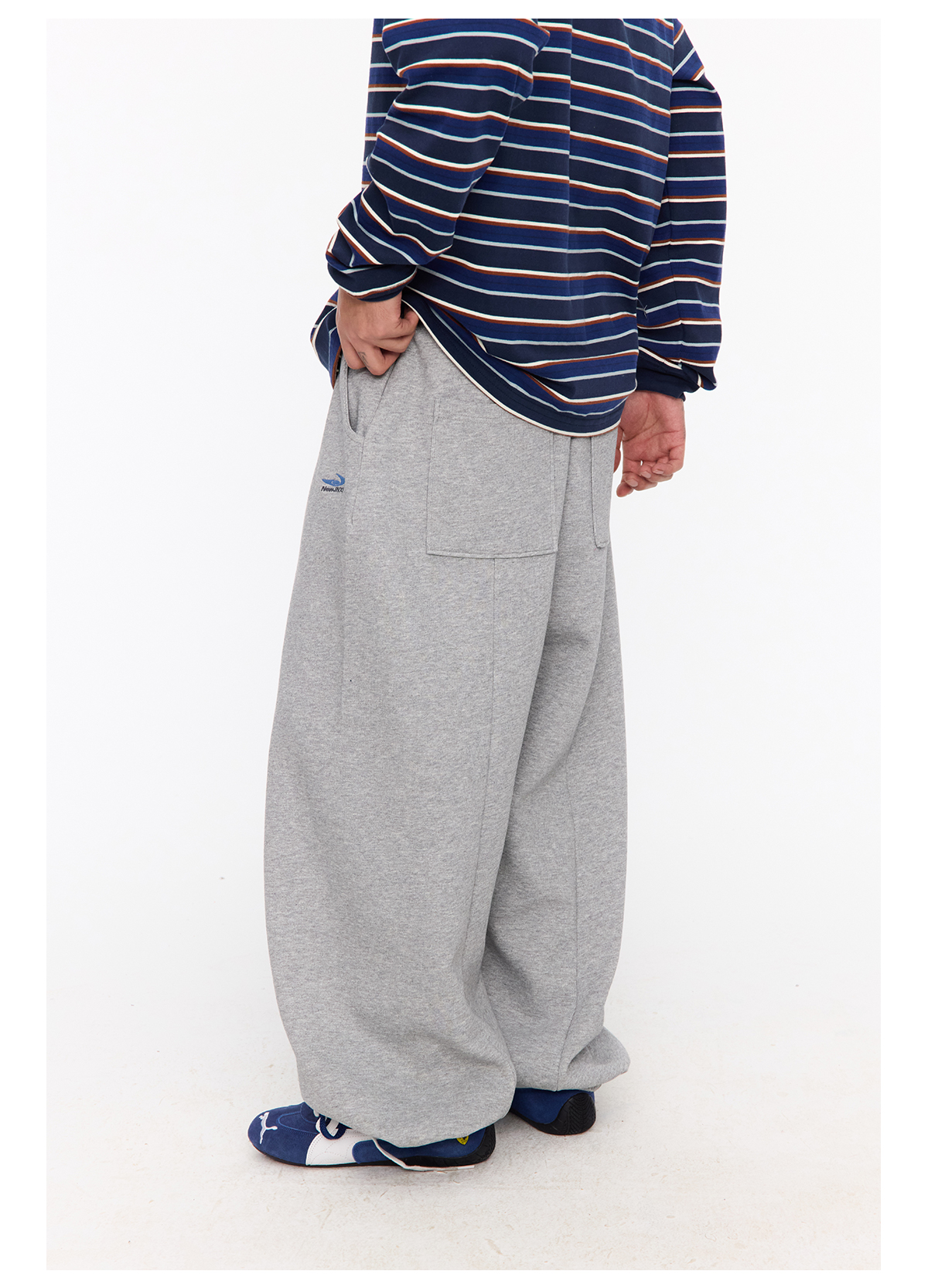 スウェットパンツ スウェットパンツ ゆったりリラックスワイドパンツ