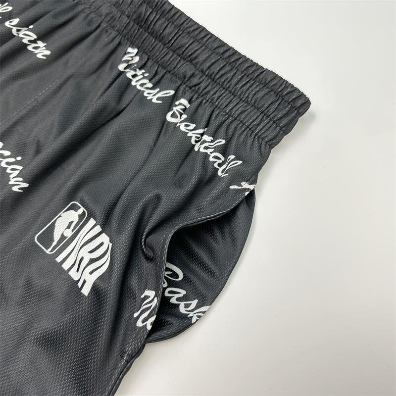スウェットパンツ バスケロゴ総柄ショートパンツ