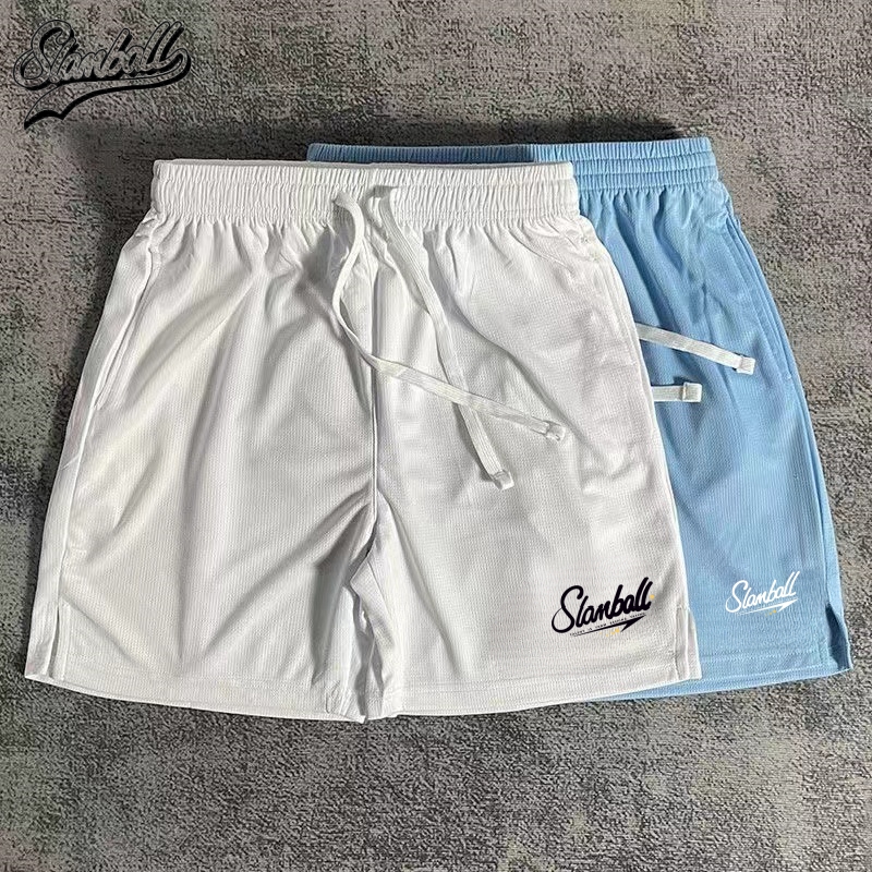 【メンズ】スウェットパンツ メッシュ素材バスケットボールショートパンツ
