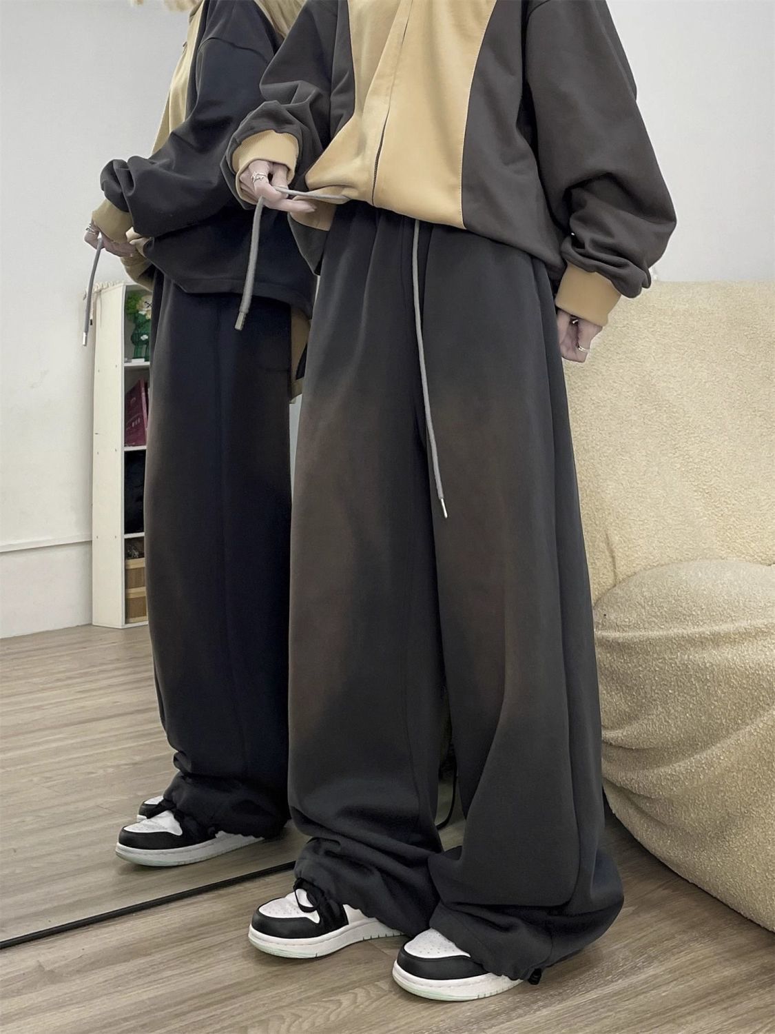 スウェットパンツ ゆったりリラックス超ワイドパンツ