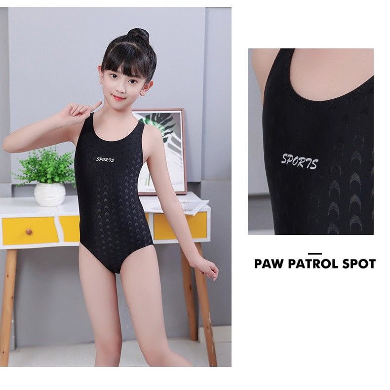 競泳水着 ジュニア向け幾何学模様ワンピース競泳水着